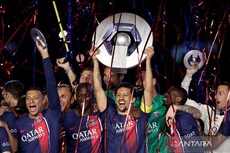 PSG rayakan gelar juara league 1 Prancis