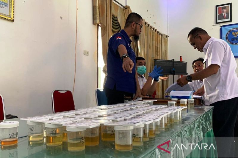 BNNP Aceh periksa urine 847 ASN Kemenag Aceh Barat