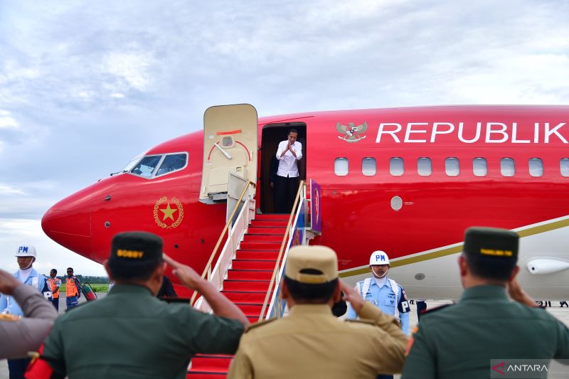 Presiden kembali ke Jakarta usai kunjungan kerja di Sulawesi Tenggara