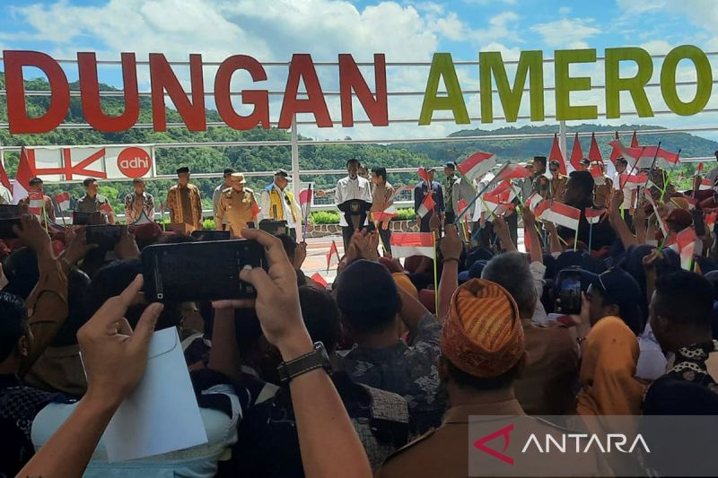 Jokowi resmikan Bendungan Ameroro Konawe untuk irigasi dan wisata