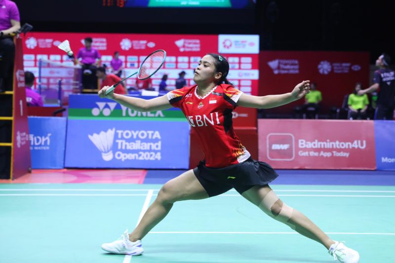Gregoria melaju mulus ke perempat final Thailand Open 2024