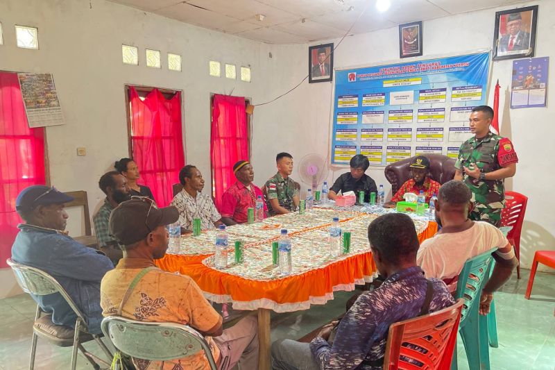 Satgas Pamtas RI-PNG 13 suku di Papua jaga stabilitas keamanan