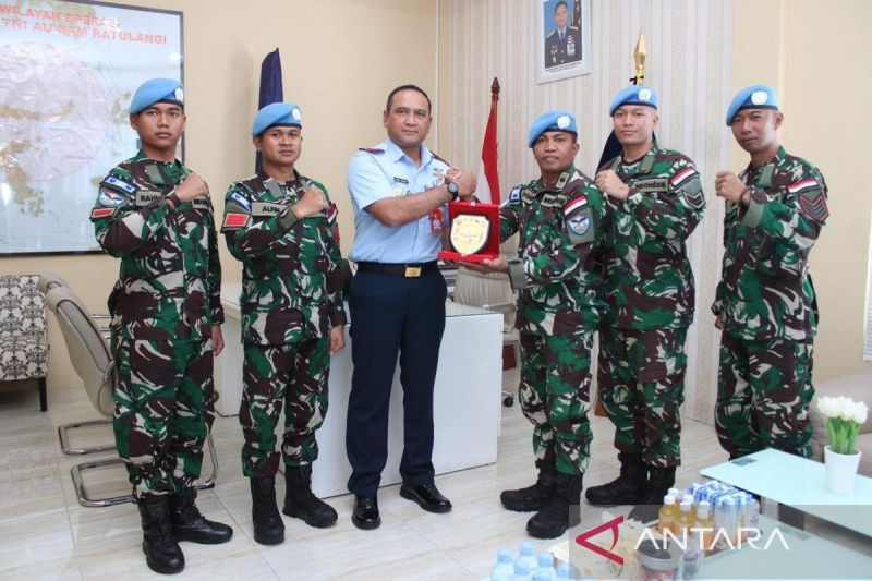 Danlanudsri terima  lima personel setelah laksanakan misi perdamaian