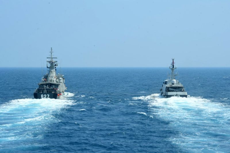 dua-kapal-produksi-pt-pal-unjuk-kebolehan-di-latma-carat-2024