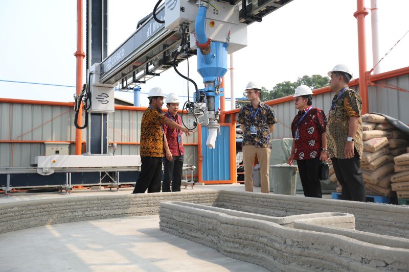 BNBR kembangan teknologi konstruksi 3D printing ramah lingkungan