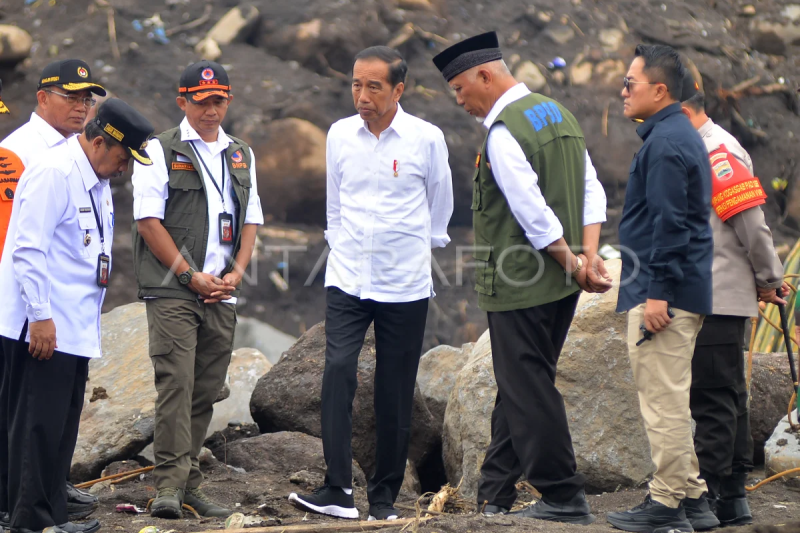 Presiden meninjau lokasi banjir bandang lahar dingin Marapi