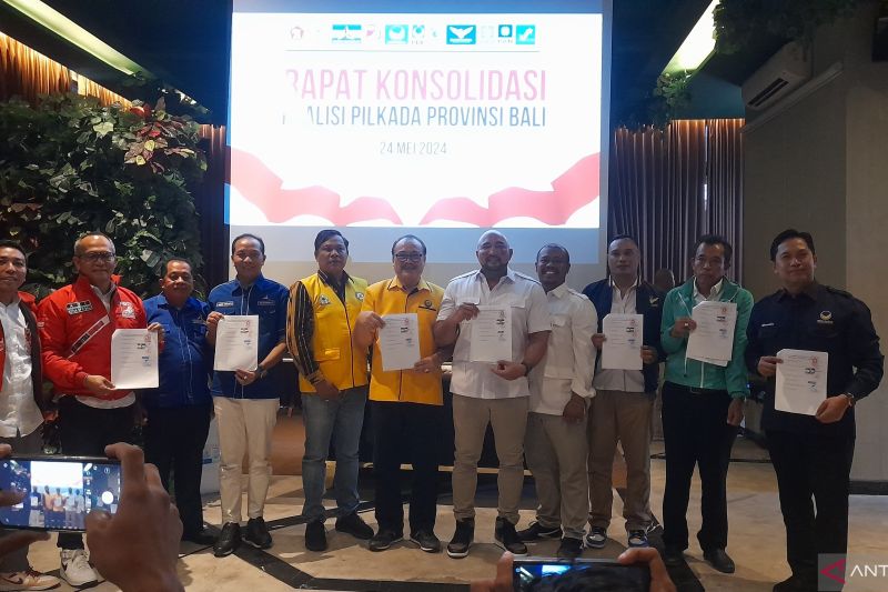 11 parpol sepakat dukung Rai Mantra-Muliawan maju Pilgub Bali
