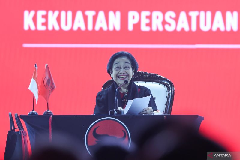 Megawati beri pengarahan tertutup di hari kedua Rakernas V PDIP