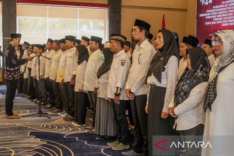 KPU Kota Palu Lantik 138 Panitia Pemungutan Suara