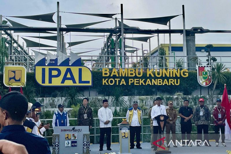 Presiden resmikan sistem pengolahan air limbah terpusat di Pekanbaru