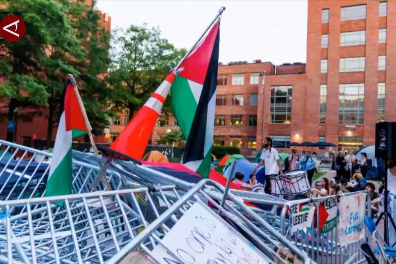 Gerakan pro-Palestina meluas di berbagai universitas di AS
