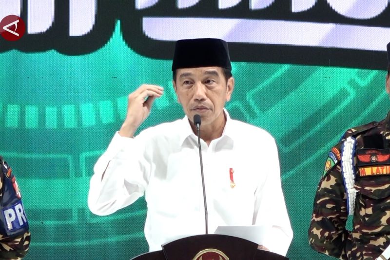 Jokowi pamer keberhasilan pemerintahrebut Freeport di depan GP Ansor