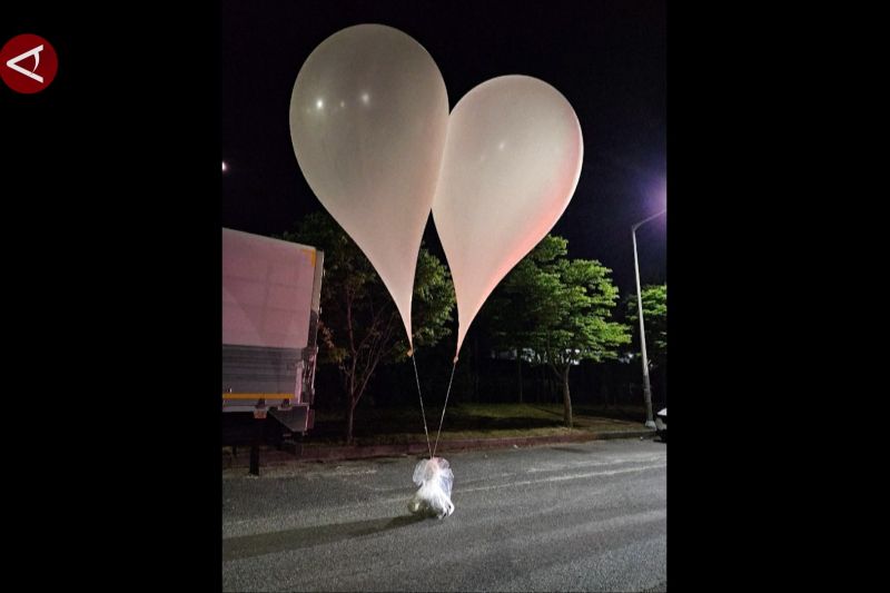 Korea Utara kirim 200 lebih balon udara berisi sampah ke Korea Selatan