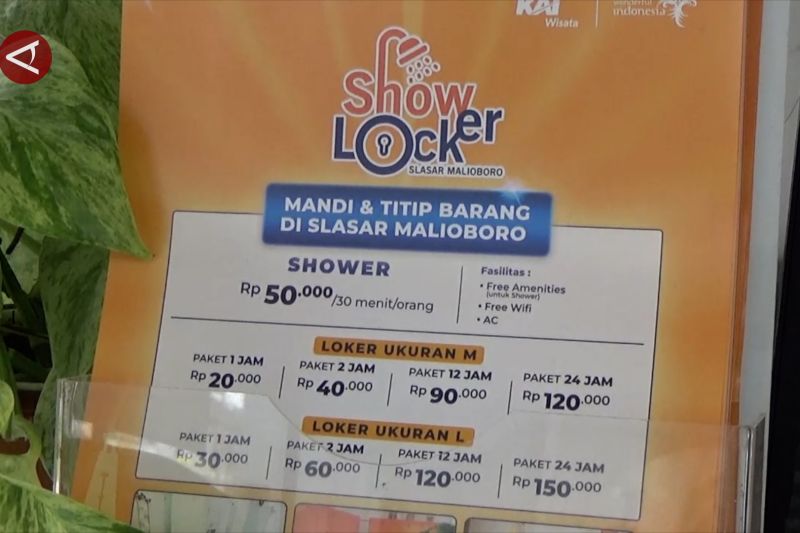Layanan shower and locker dari KAI bagi para pengguna kereta
