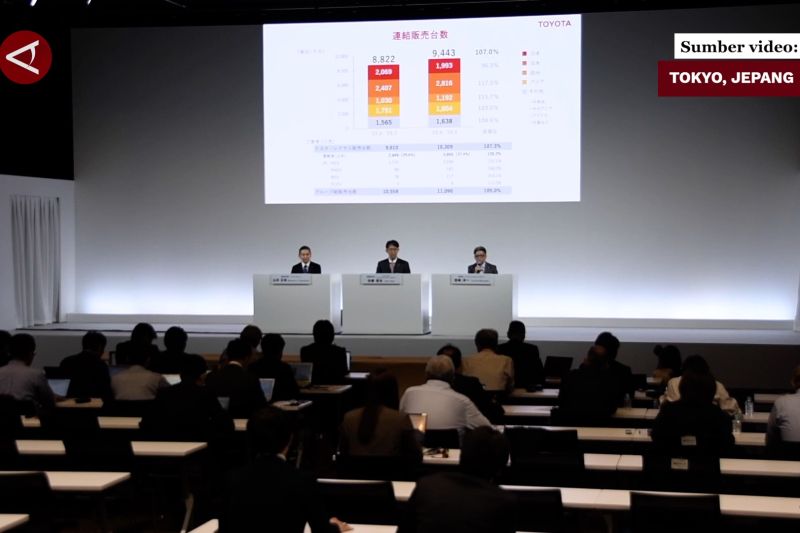 Toyota bukukan rekor laba bersih 4,9 triliun yen tahun 2023
