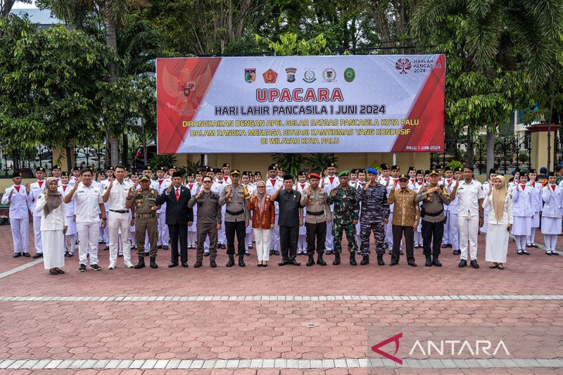 Upacara Peringatan Hari Lahir Pancasila di Palu