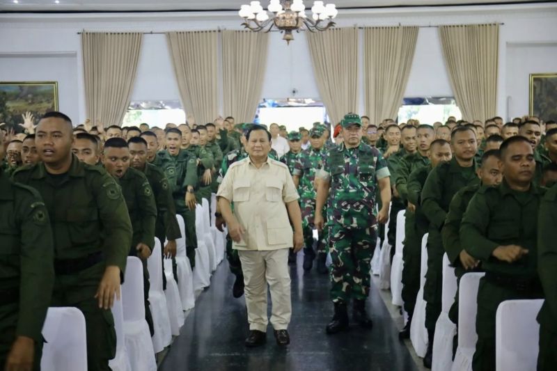 Menhan Prabowo kunjungi Akmil beri pengarahan kebangsaan kepada siswa