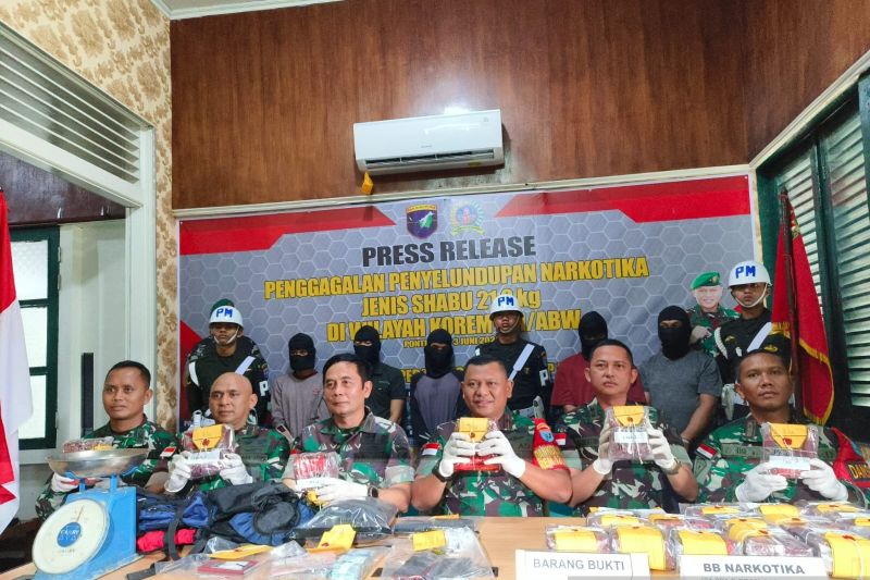 Satgas Pamtas RI-Malaysia gagalkan penyelundupan sabu 21,2 kilogram