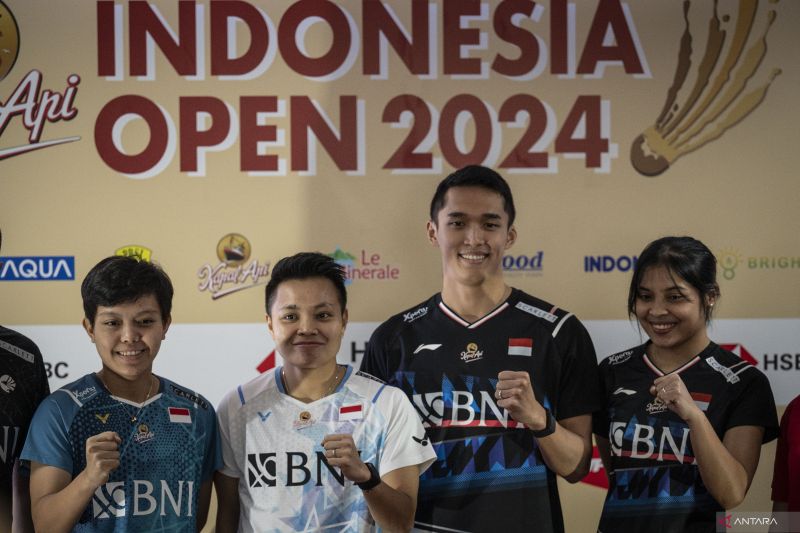 Indonesia Open 2024 diramaikan 241 pebulu tangkis dari 22 negara