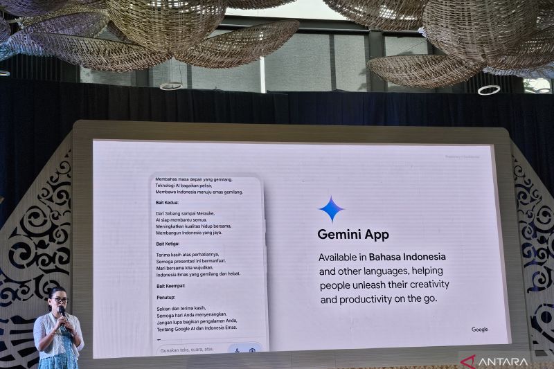 Opsi bahasa Indonesia telah tersedia di aplikasi Gemini