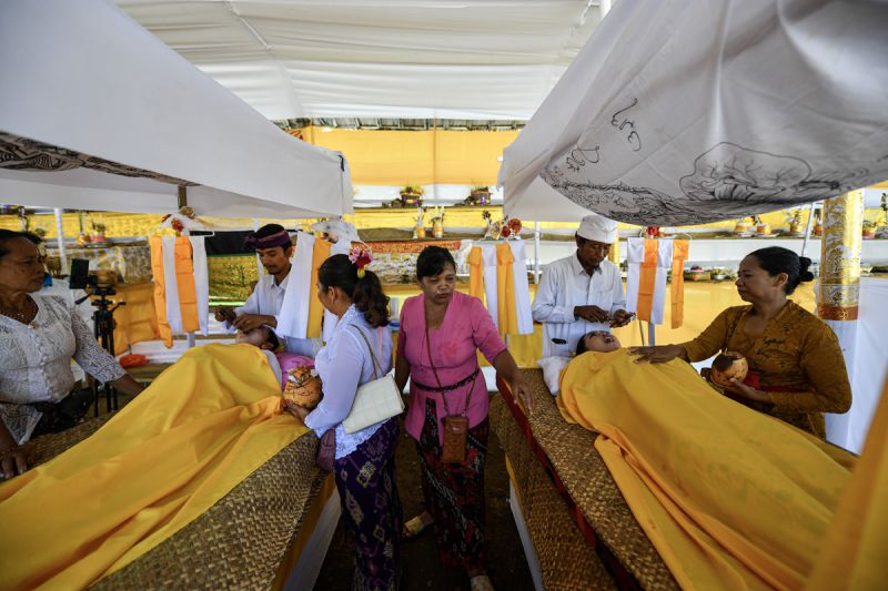 Potong gigi massal umat Hindu di Palembang