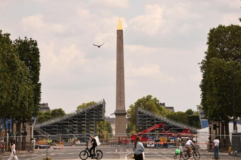 Sejumlah landmark ikonis Paris bersiap sambut Olimpiade 2024