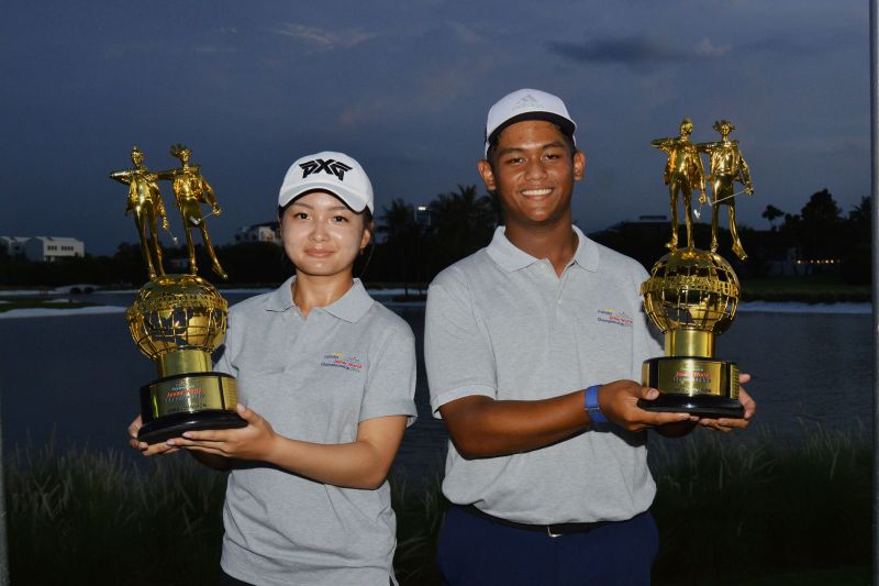Elaine dan Rayhan juarai turnamen golf junior di Jakarta