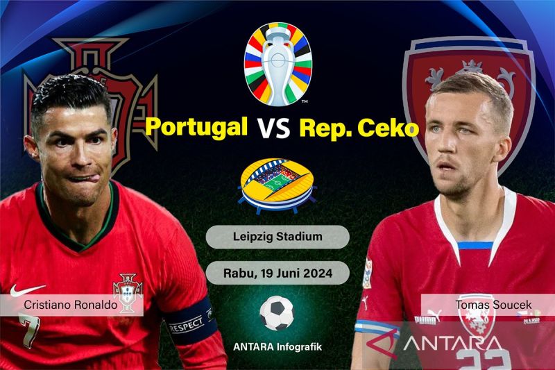 Gol larut Conceicao antar Portugal taklukkan Republik Ceko 2-1