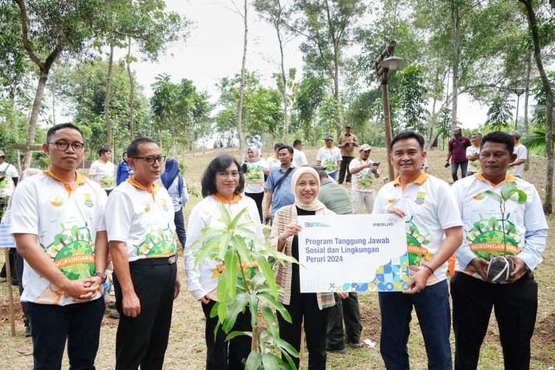 Peruri salurkan bantuan 335 bibit pohon dukung pengurangan emisi