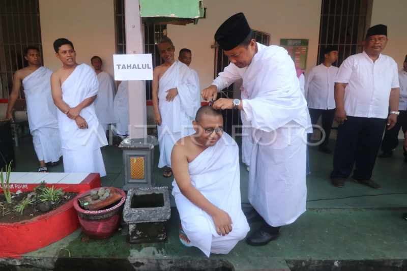 Latihan manasik haji di Lapas Kediri