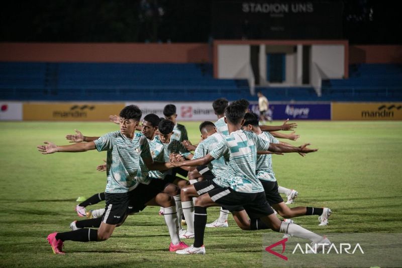 Latihan Timnas Indonesia U-16 jelang laga lawan Filipina