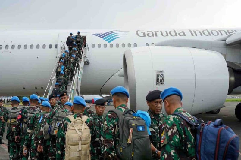 Garuda Indonesia-TNI bekerjasama terbangkan pasukan perdamaian dunia