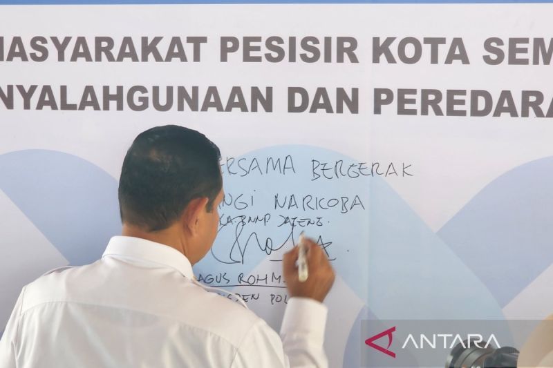 Masyarakat pesisir Semarang deklarasi lawan peredaran narkoba