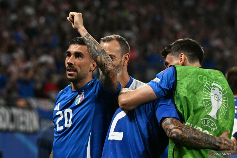 Gol menit akhir Mattia Zaccagnisempitkan harapan Kroasia di Euro