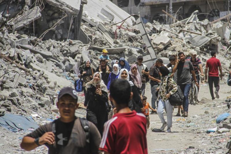 Potret Timur Tengah: Penduduk di Gaza kembali mengungsi