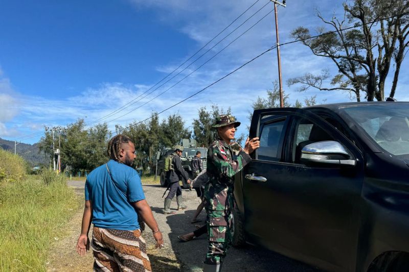 Koops TNI Habema bersama masyarakat lakukan pengamanan wilayah Nduga