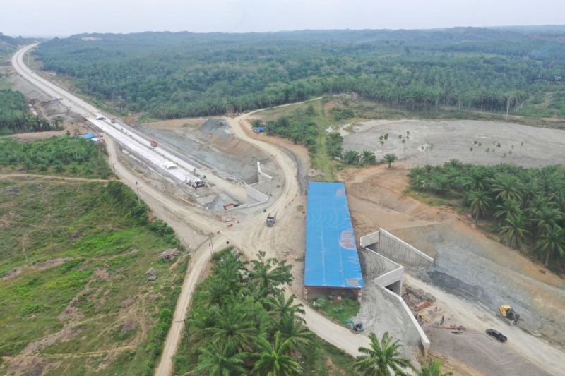 Konstruksi Tol Tanjung Pura-Pangkalan Brandan mencapai 92 persen