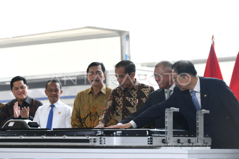 Presiden resmikan pabrik baterai HLI Green Power