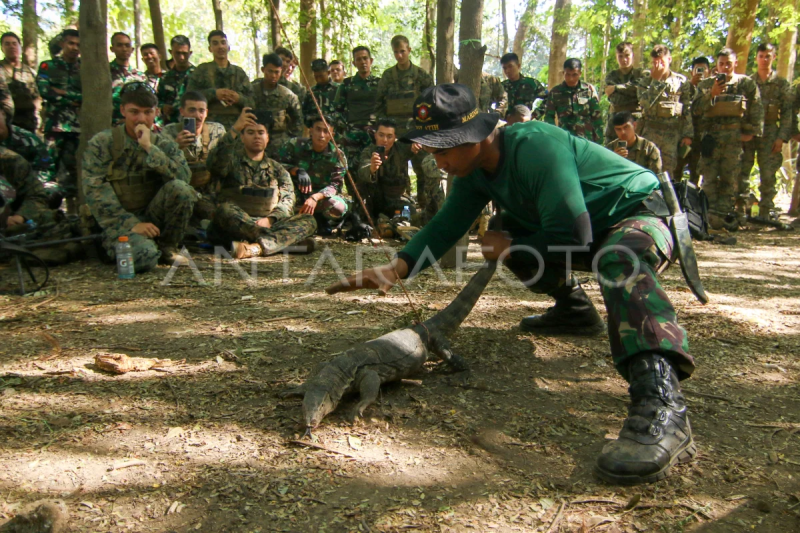 Latihan bertahan hidup Marinir Indonesia-Amerika