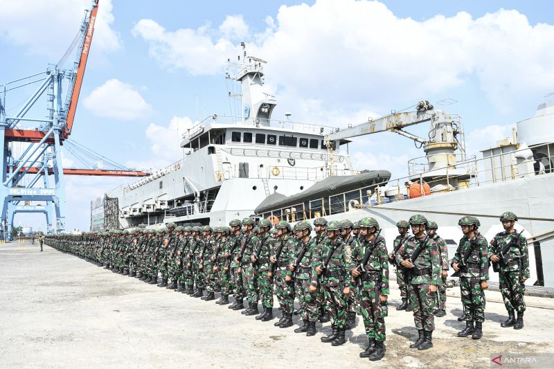 Pemberangkatan Satgas Pamtas RI-Papua Nugini