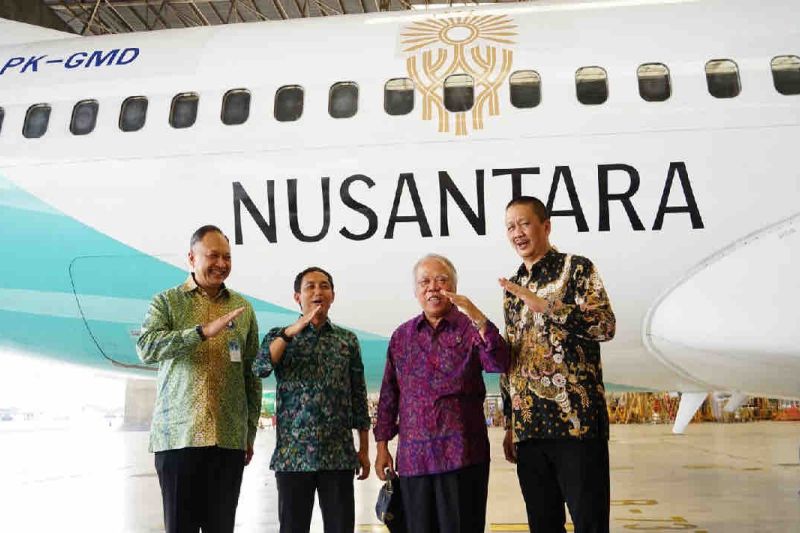 Garuda Indonesia jadi "official airline" HUT Ke-79 RI di IKN