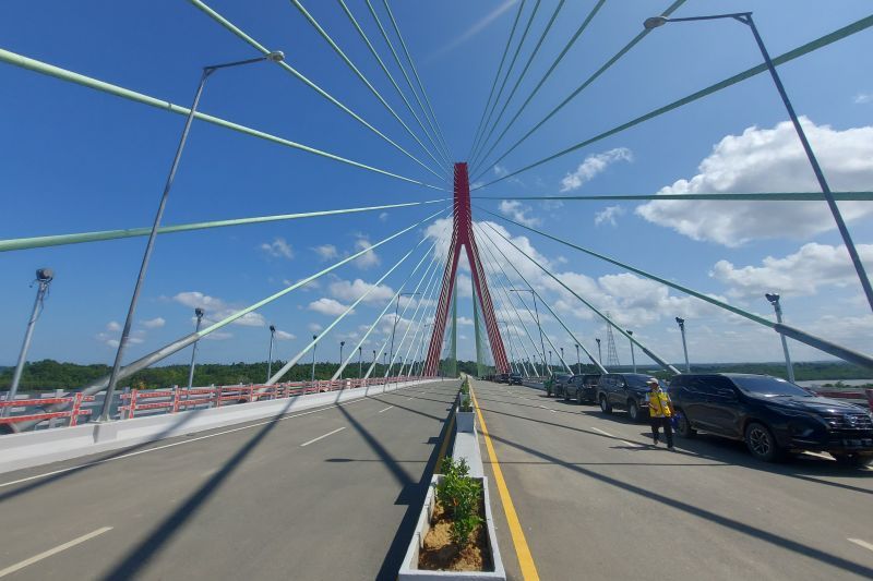 PUPR: Menara Jembatan Pulau Balang terpanjang kedua setelah Suramadu