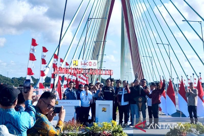 Presiden resmikan Jembatan Pulau Balang infrastruktur pendukung IKN