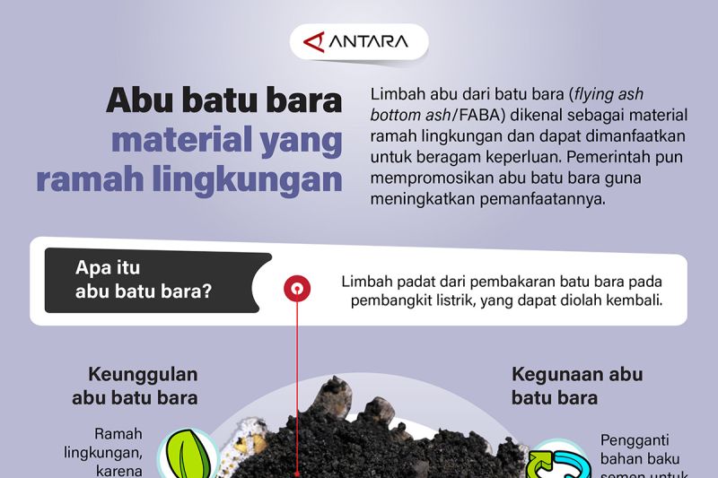 Abu batu bara, bahan maerial ramah lingkungan