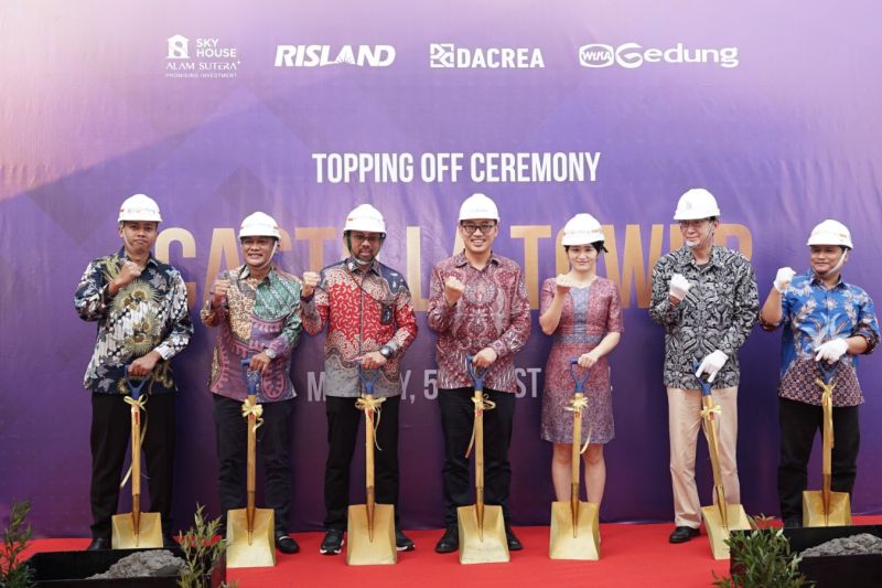 Topping Off Gedung Apartemen Sky House Alam Sutera, WEGE Raih Certificate of Achievement