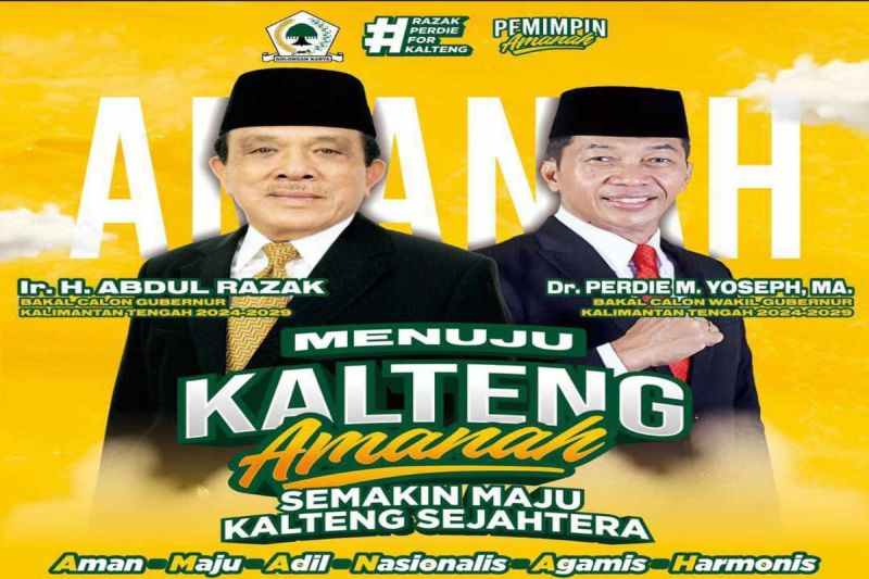 DPP Partai Golkar tunjuk  Razak-Perdie Bacalon Gubernur Kalteng