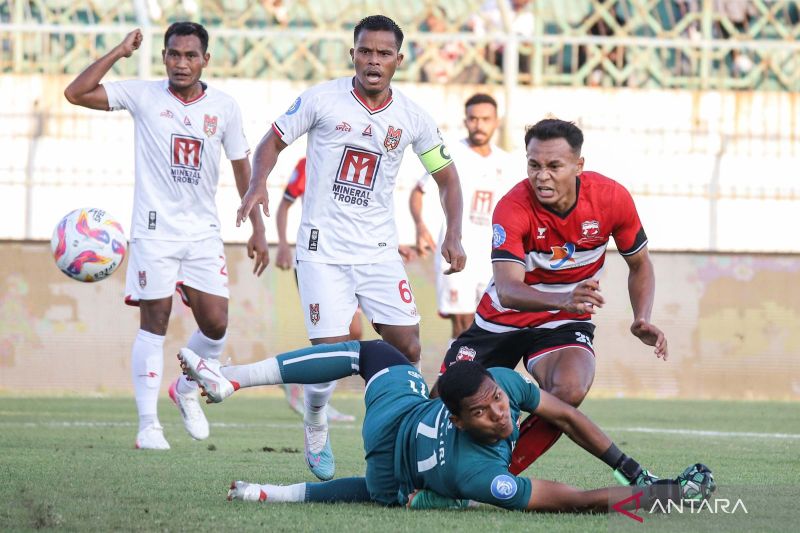 Liga 1: Madura United bermain imbang 1-1 lawan Malut United