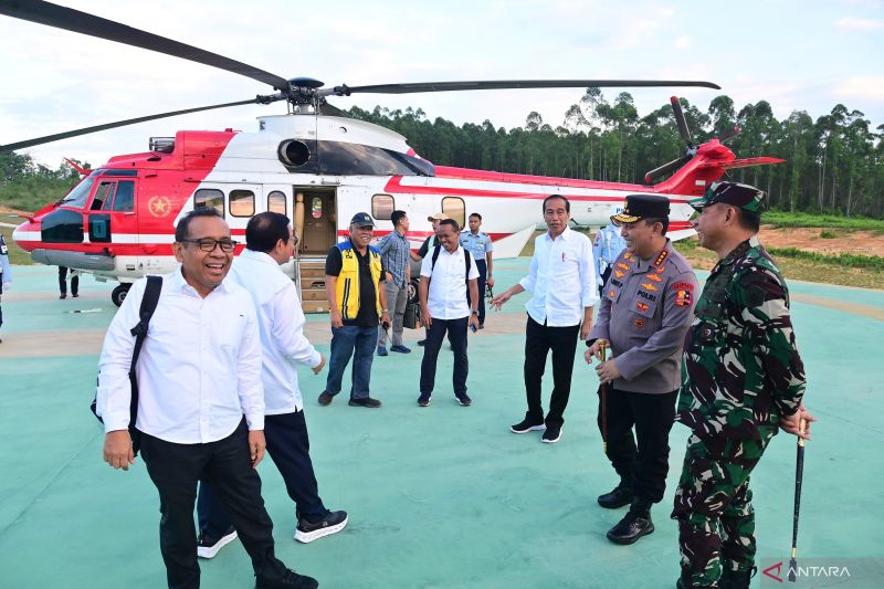 Presiden Joko Widodo tiba di Ibu Kota Nusantara