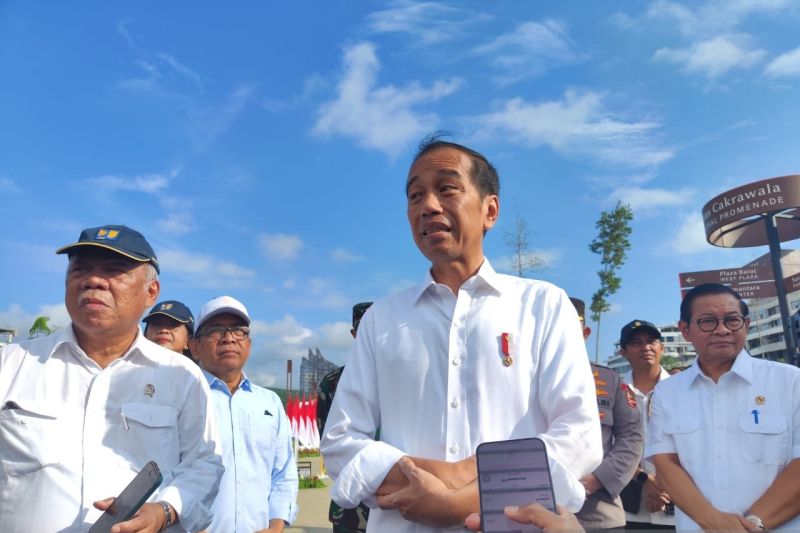 Jokowi sebut Prabowo ingin IKN selesai dalam waktu 4--6 tahun