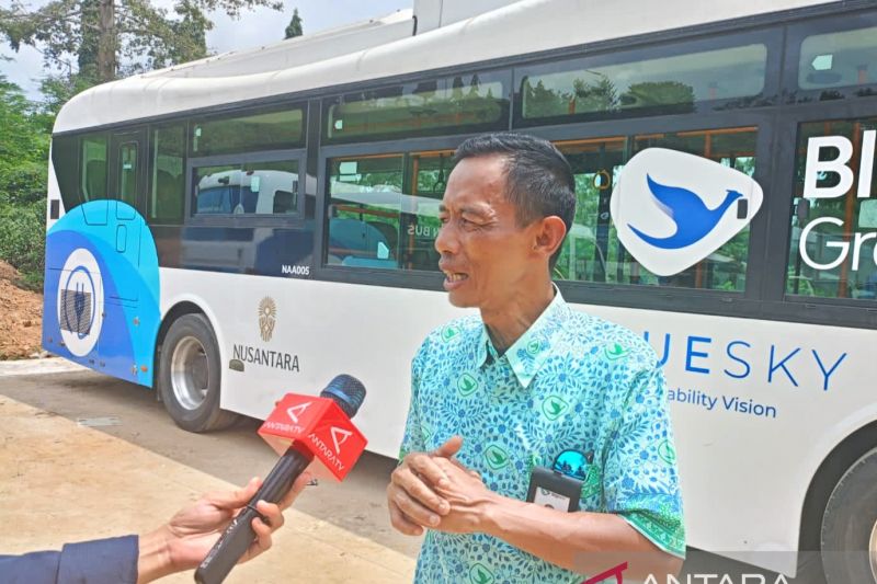 Armada bus listrik siap antar tamu VIP di IKN saat HUT Ke-79 RI